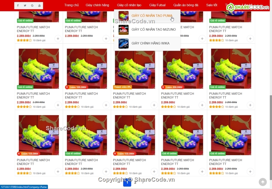 Website ban giay the thao,website ban giay da bong,website bán giày thể thao,website bán giay đá bóng,website shop ban giay the thao sport